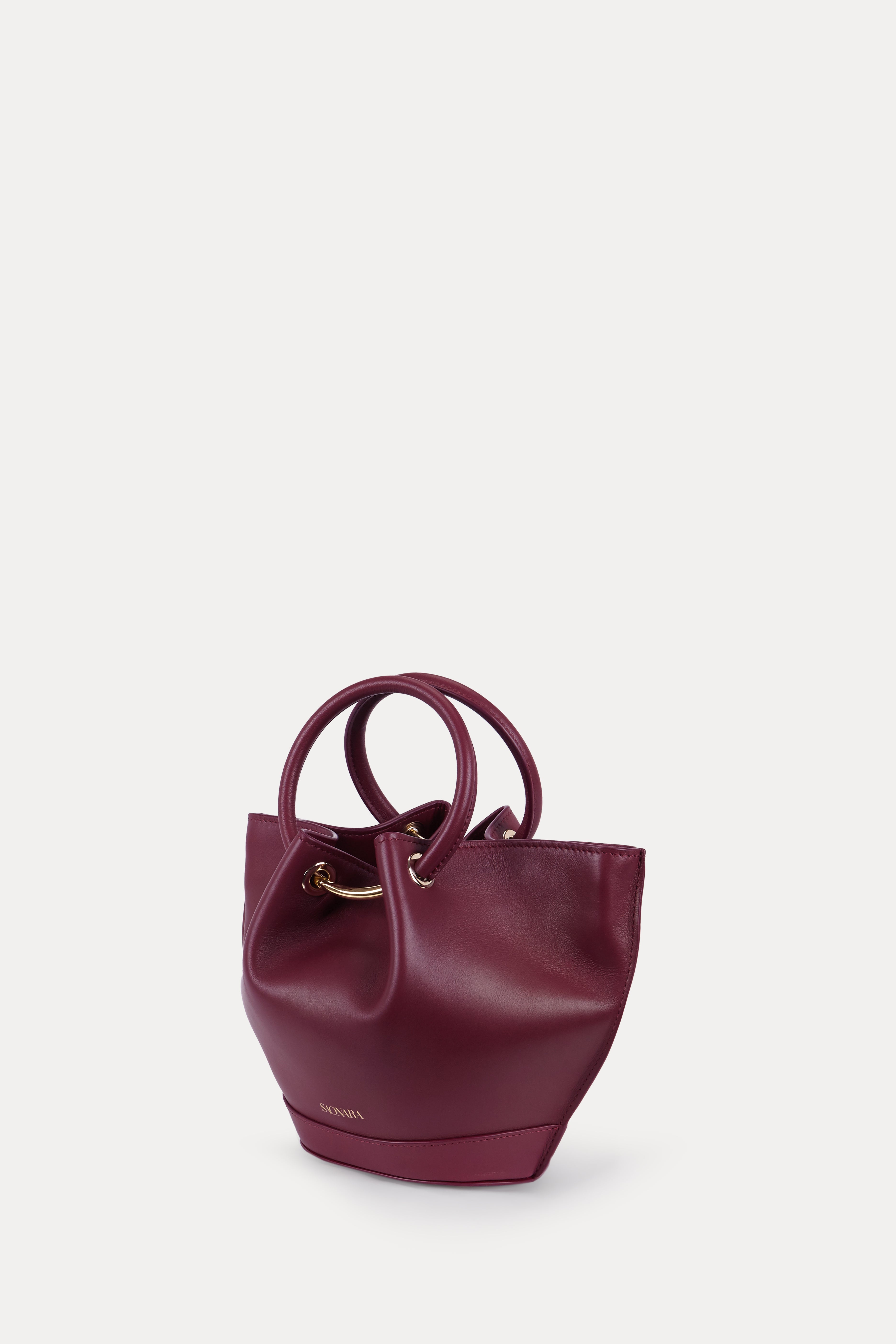 SAONARA MINI CAPAZO BERRY LEATHER