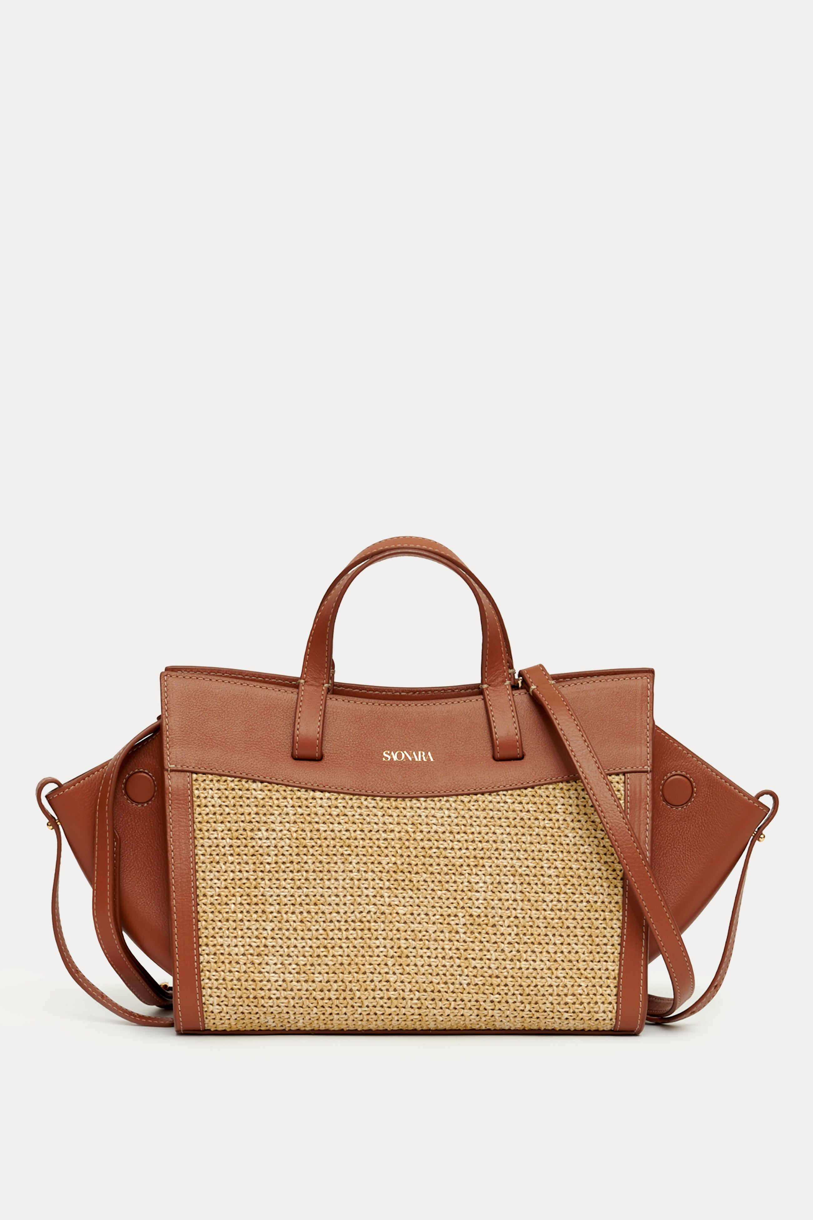 SAONARA SHOPPING BAG MOKA LEATHER