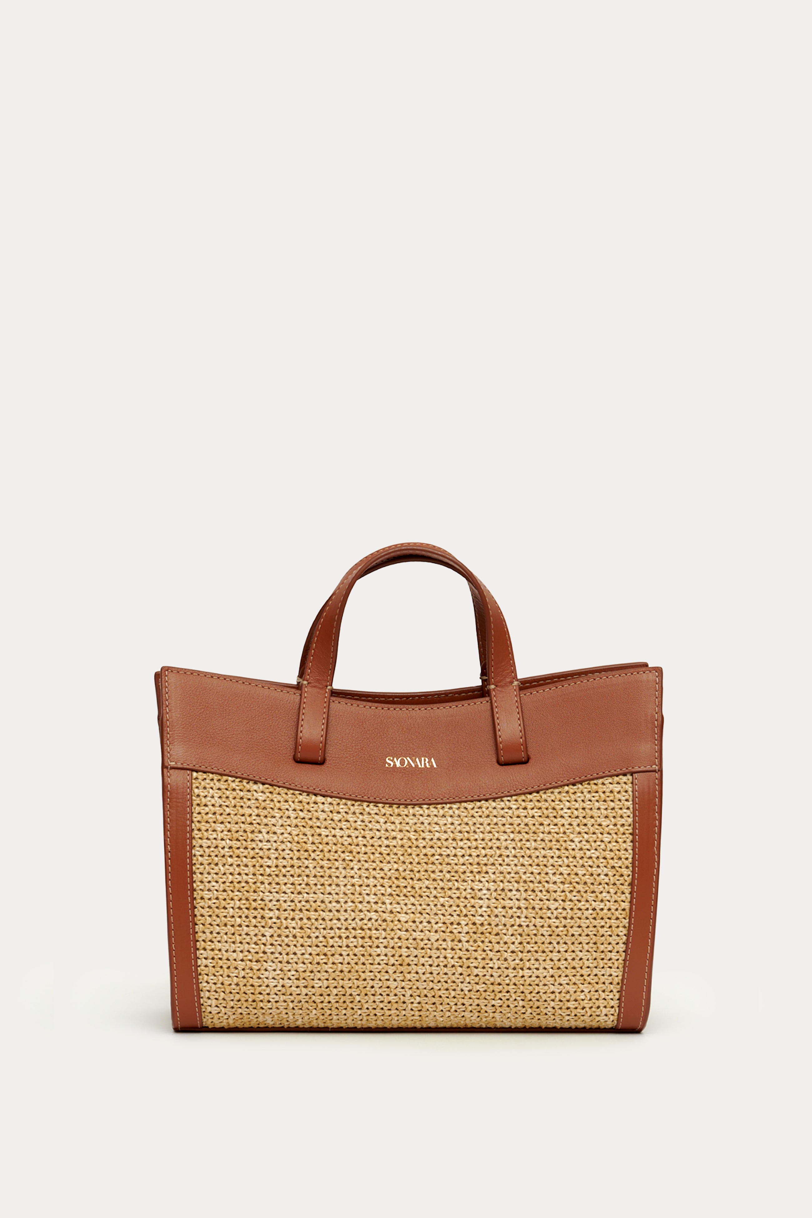 SAONARA SHOPPING BAG MOKA LEATHER