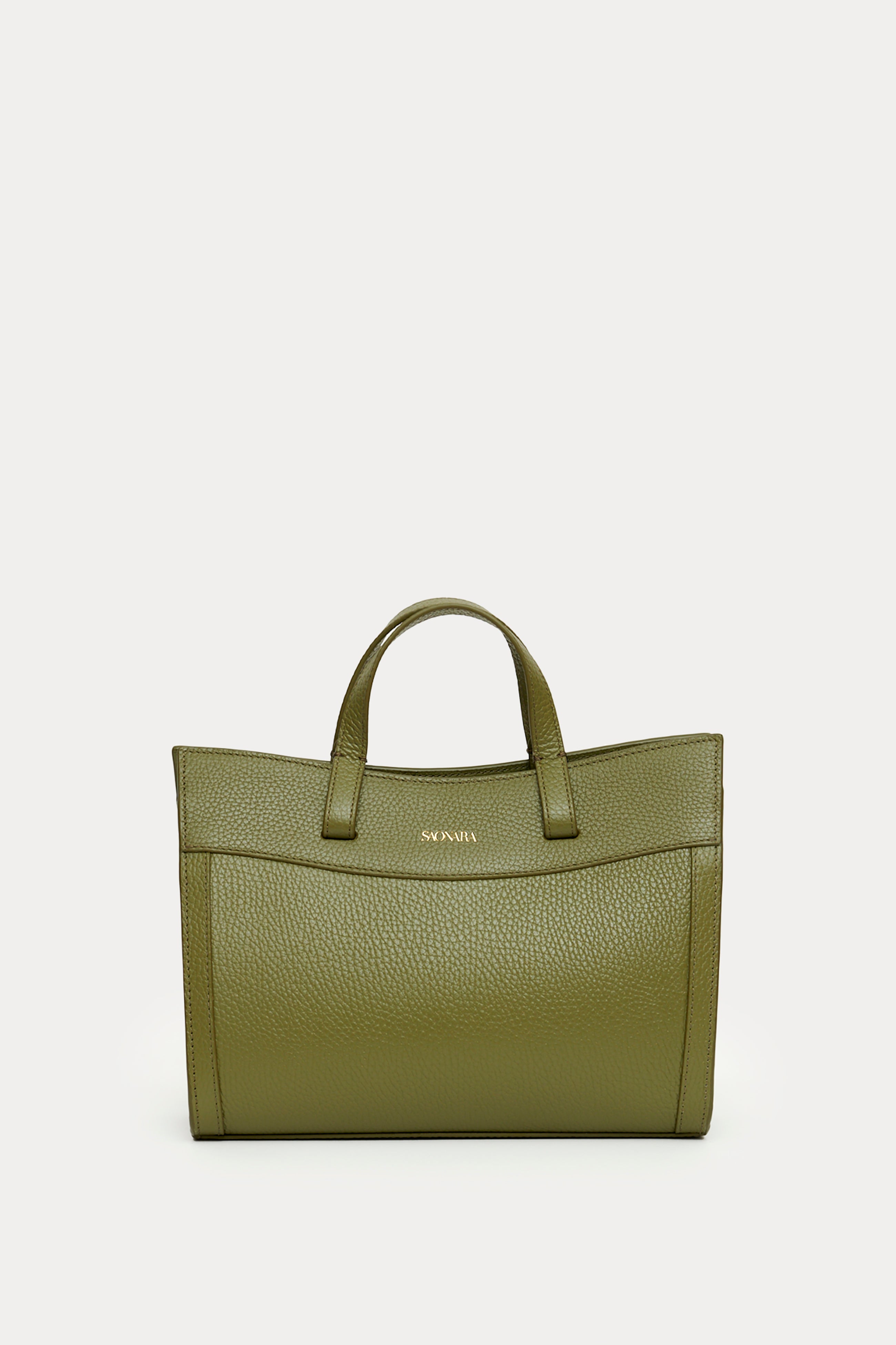 SAONARA SHOPPING BAG MOKA LEATHER