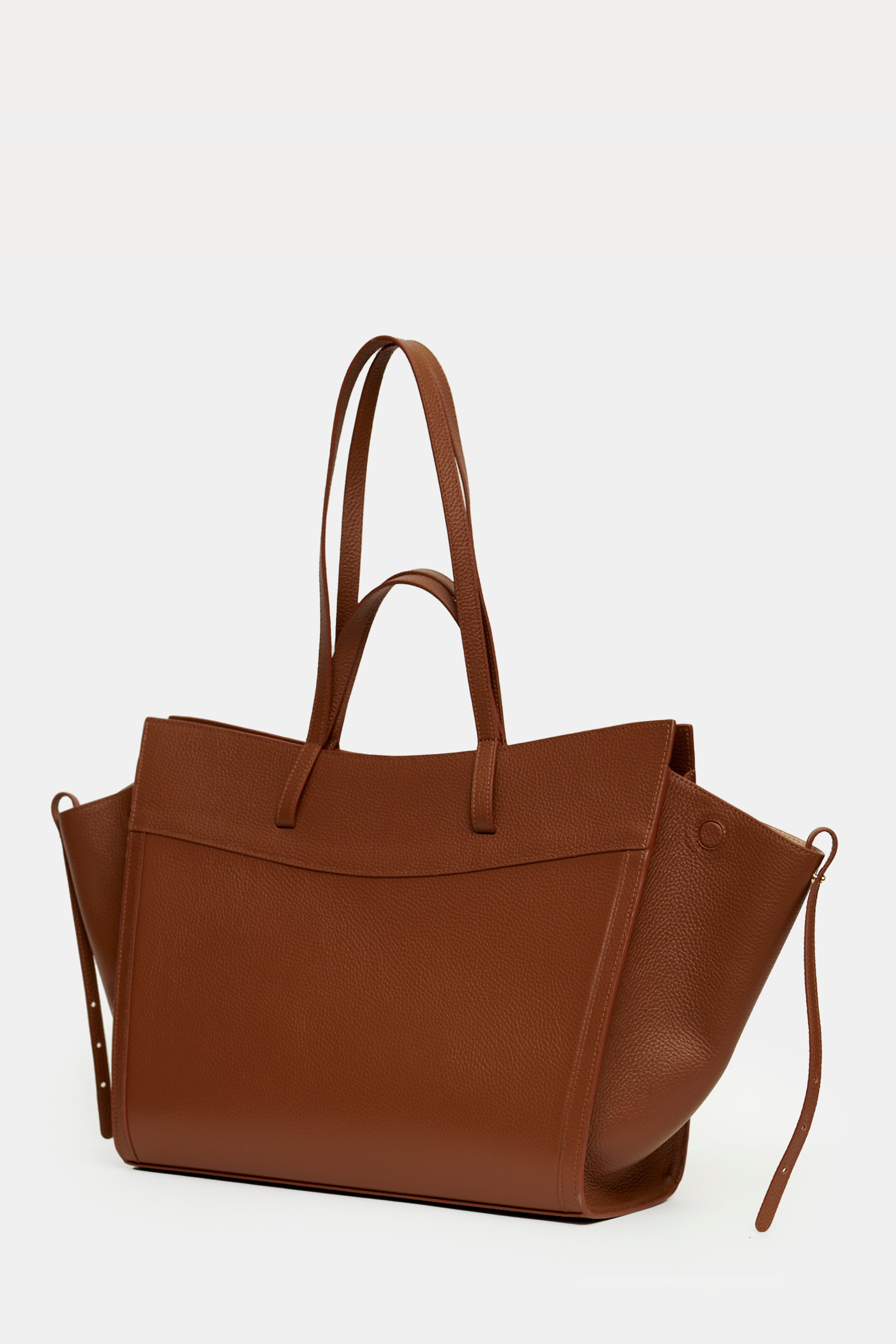 SAONARA SHOPPING BAG MOKA LEATHER