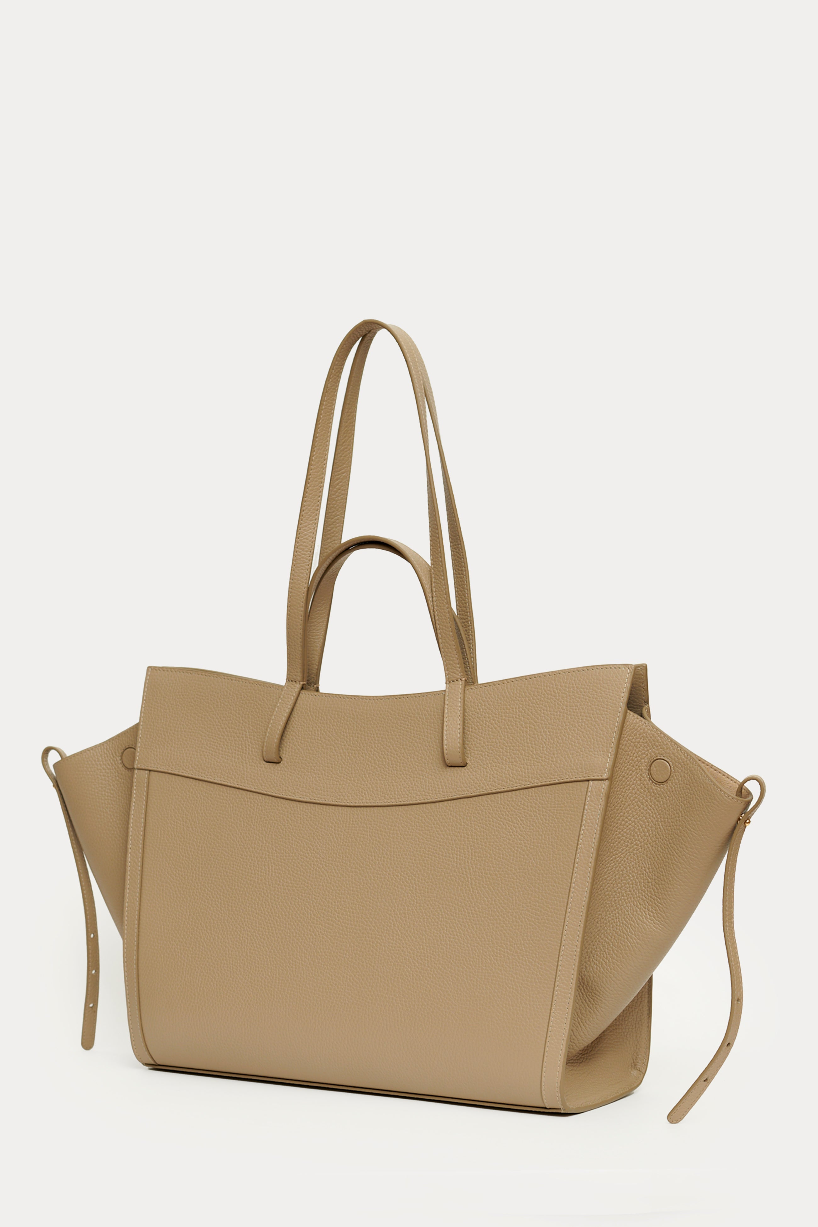 SAONARA SHOPPING BAG MOKA LEATHER