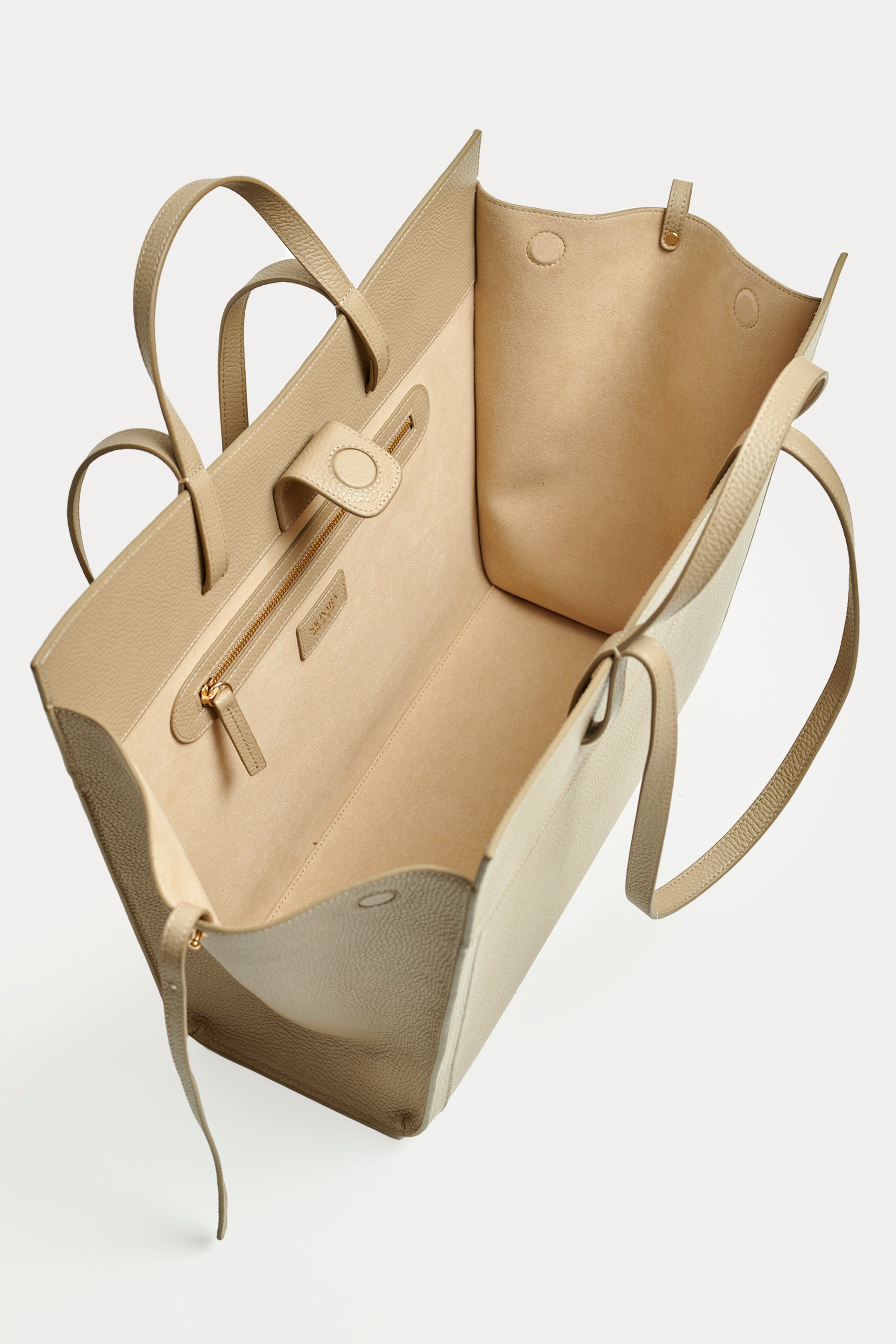 SAONARA SHOPPING BAG MOKA LEATHER
