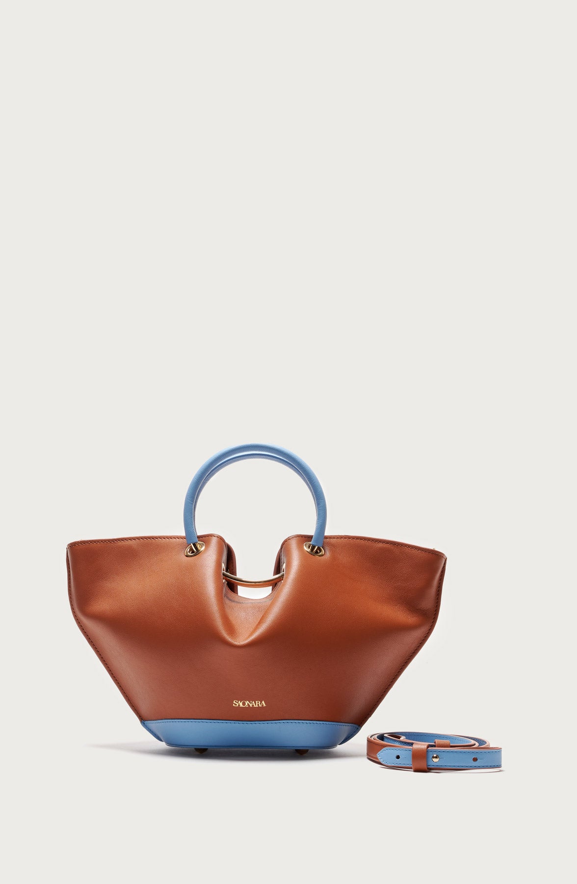 Bolso Saonara Mini Capazo Caramelo