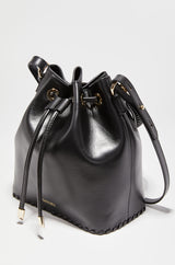 BUCKET BLACK LEATHER