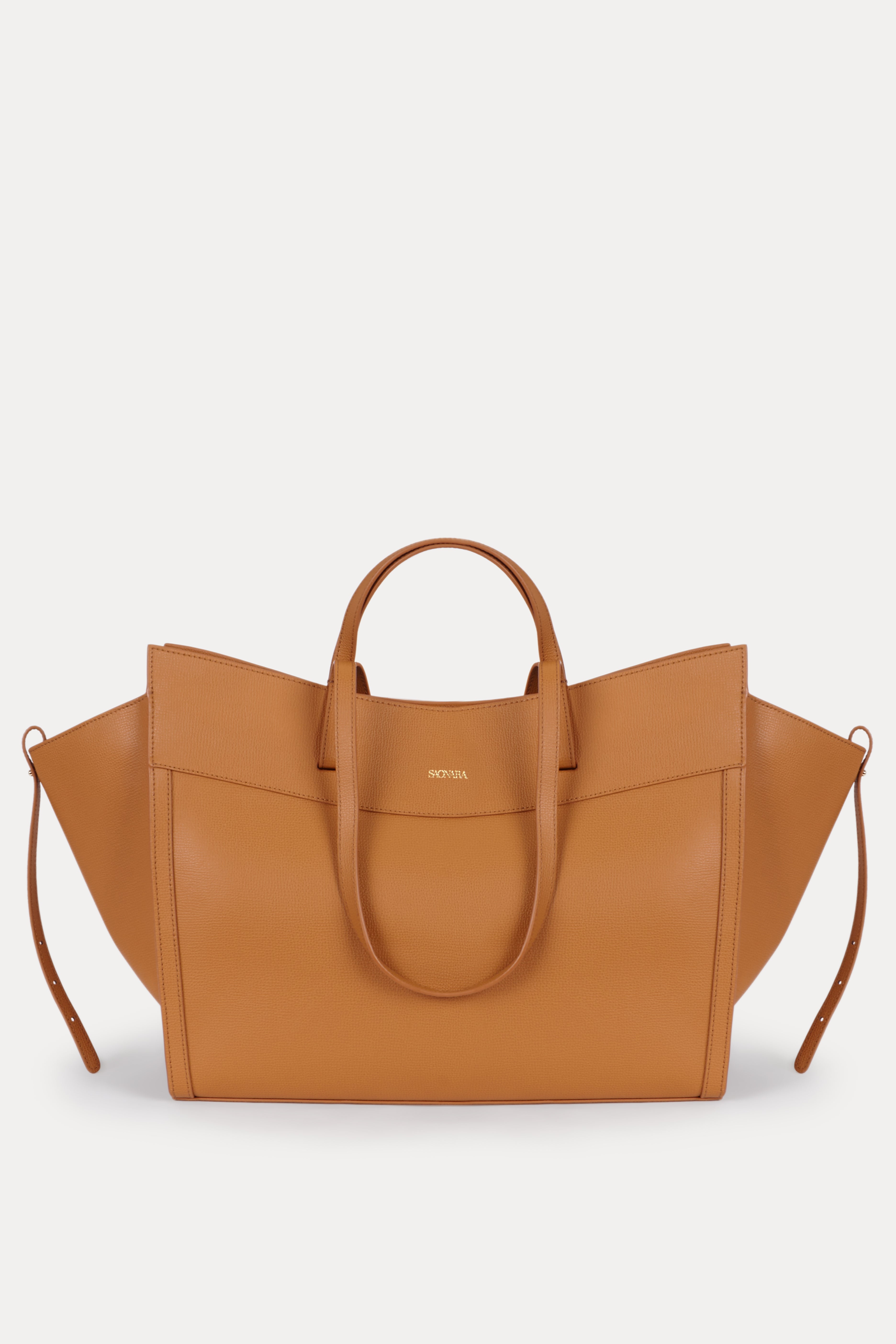 SAONARA SHOPPING BAG CAMEL LEATHER